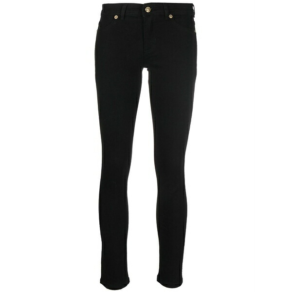 呼びりん探し回る レディース 心地よいズボン下 ボトムス Skinny-cut leg trousers Black