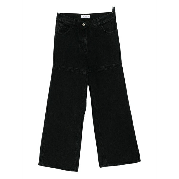 ジ アティコ レディース デニムパンツ ボトムス Cut-out jeans Black｜asty