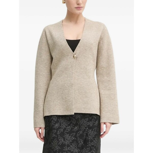 ブルンスバザー レディース ジレー アウター Single-button v-neck cardigan Neutrals