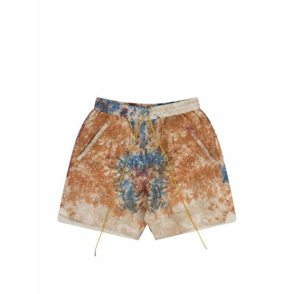 ルード メンズ 心地好いズボン下 ボトムス Tie-dye swim shorts Brown