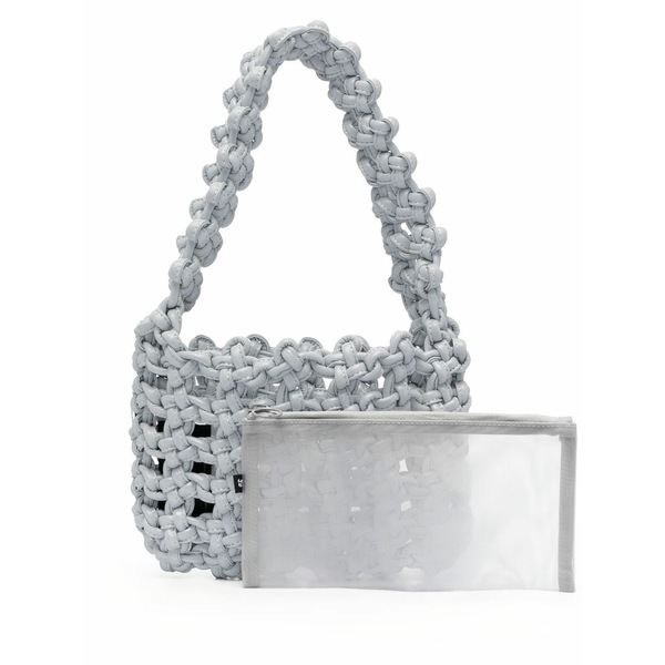 ハラ レディース ショルダーバッグ 御徒面子 Reflective knot armpit bag Grey