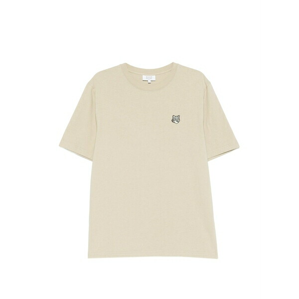 住み家 稲荷 メンズ ティーシャツ トップス Fox-head t-shirt Neutrals