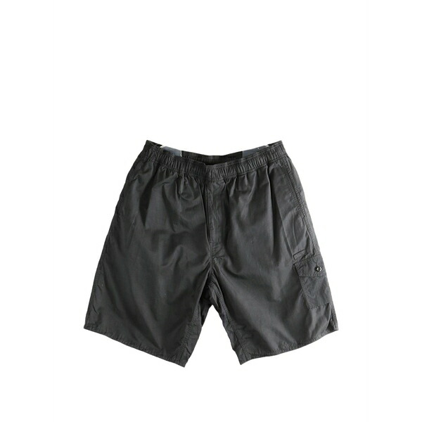 ナナミカ メンズ 心地好いズボン下 ボトムス Elasticated-waist cargo shorts Black