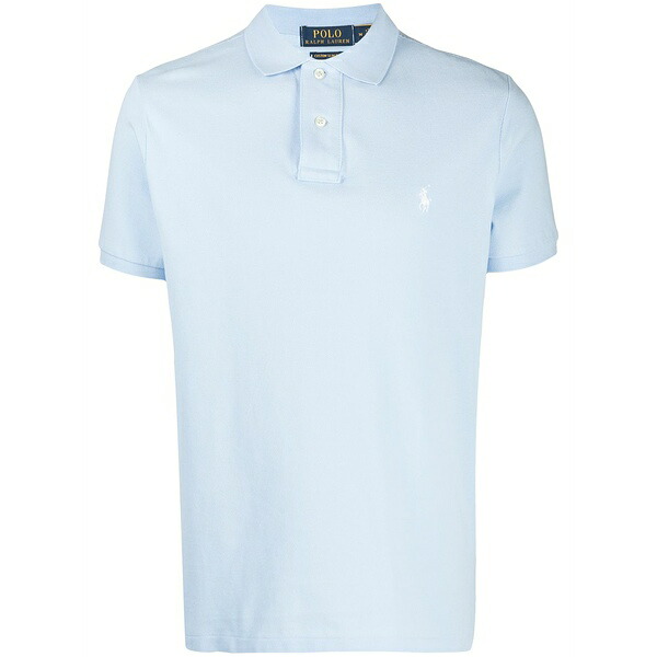 ラルフローレン メンズ スポーツシャツ トップス Logo-embroidered polo shirt Blue