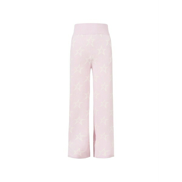 文句なしちょっとの間 レディース 心地好いズボン下 ボトムス Chalet star-intarsia wool trousers Pink