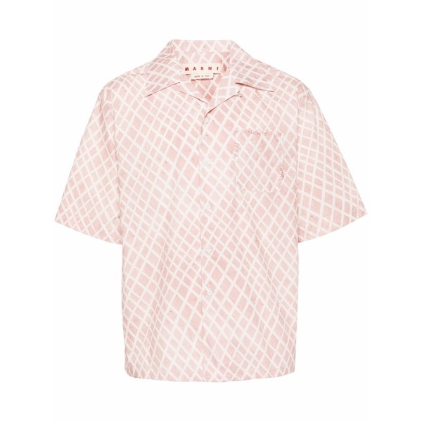 マルニ メンズ プルオーバー トップス Landscapes-print shirt Pink