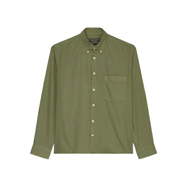 マルコポーロ メンズ ティーシャツ トップス Button-down shirt Green