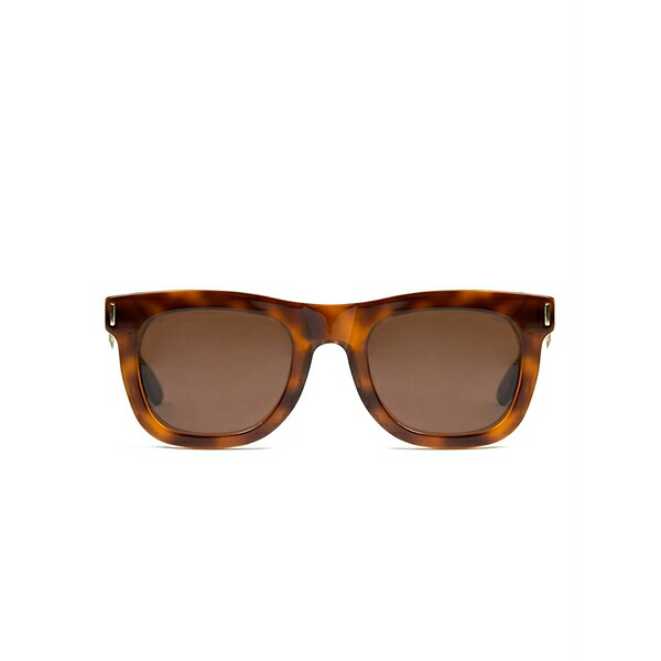 レトロスーパーフューチャー メンズ サングラス・アイウェア アクセサリー Ciccio francis square-frame sunglasses Brown｜asty