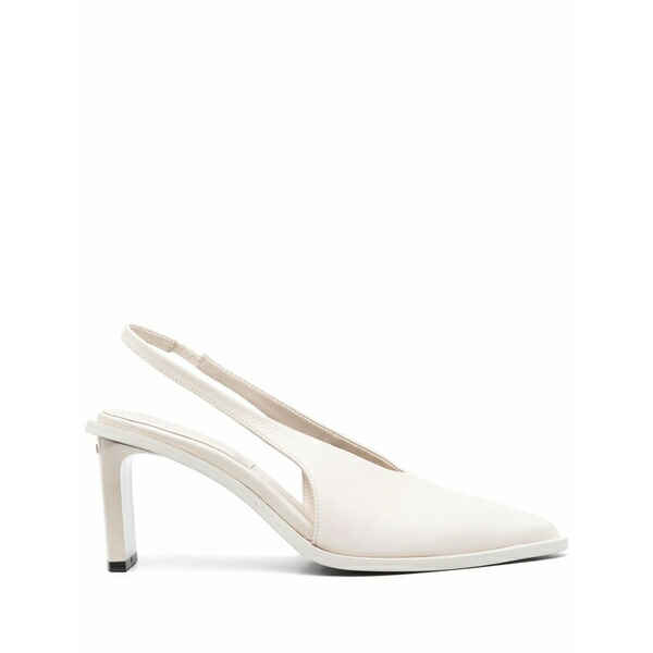 カルバンクライン レディース パンプス シューズ 70粍 slingback leather pumps Neutrals