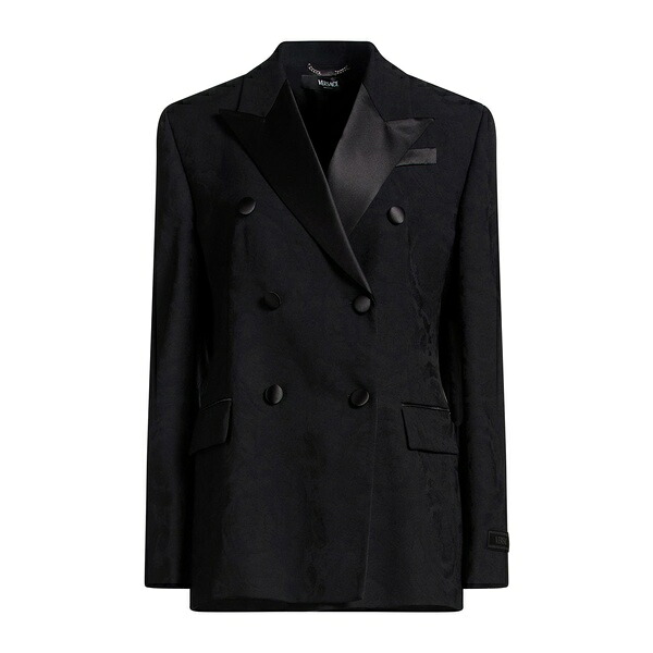 【貨物輸送無料】 ヴェルサーチ レディース 上衣＆上衣 アウター Blazers Black