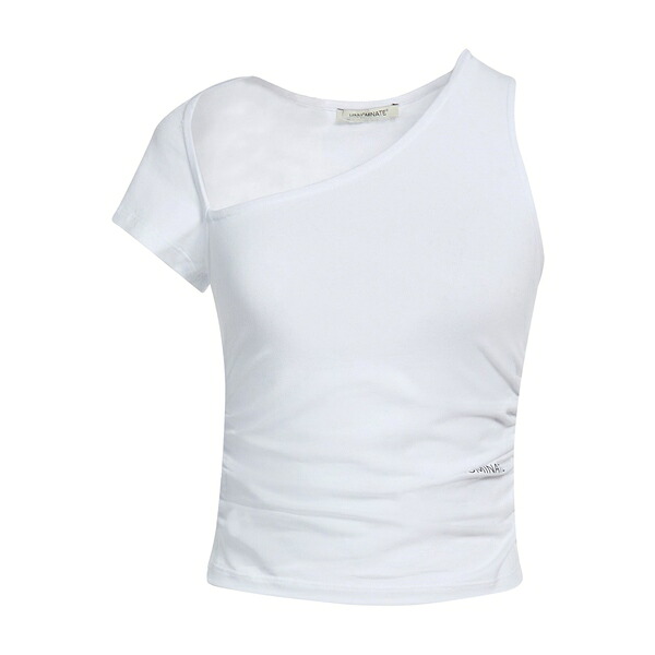 【貨物輸送無料】 ヒノミネイト レディース ティーシャツ トップス Tops White Tシャツ・カットソー-レディースファッション-トップス