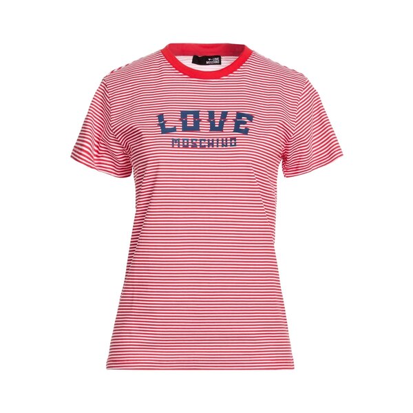 【貨物輸送無料】 モスキーノ レディース プルオーバー トップス T-shirts Red