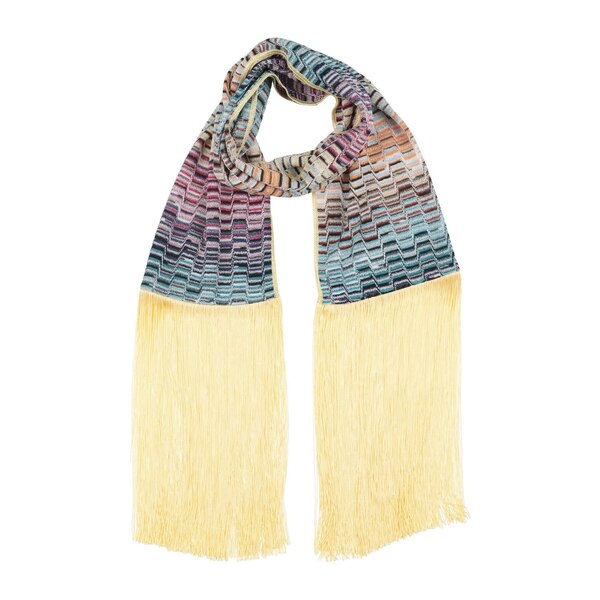 【貨物輸送無料】 ミッソーニ レディース えり巻き・袈裟・えり巻き 付属物 Scarves Yellow