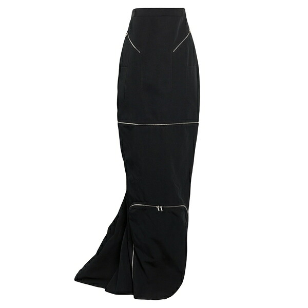 【貨物輸送無料】 リックオウエンス レディース スコート ボトムス Maxi skirts Black