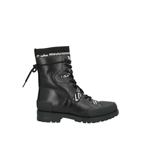 【貨物輸送無料】 モスキーノ レディース ブーツ シューズ Ankle boots Black