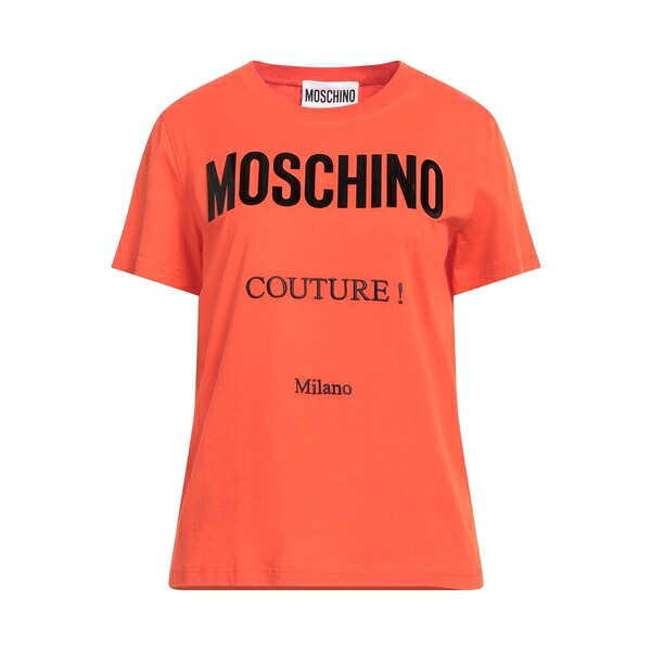 【貨物輸送無料】 モスキーノ レディース プルオーバー トップス T-shirts Orange