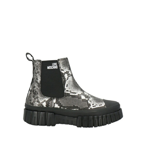 【貨物輸送無料】 モスキーノ レディース ブーツ シューズ Ankle boots Grey
