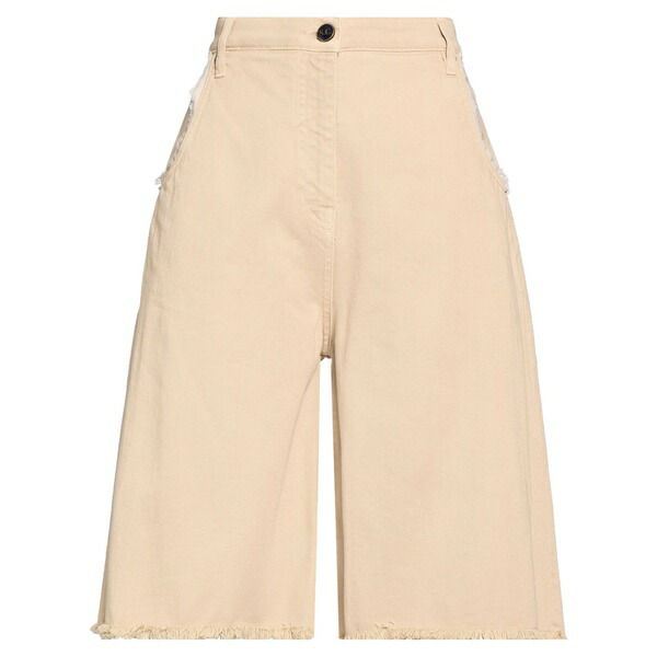 【送料無料】 セミクチュール レディース カジュアルパンツ ボトムス Shorts & Bermuda Shorts Beige｜asty 23,616円