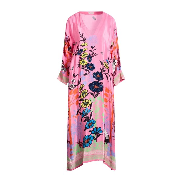 【送料無料】 アンジュナ レディース ワンピース トップス Midi dresses Pink|asty