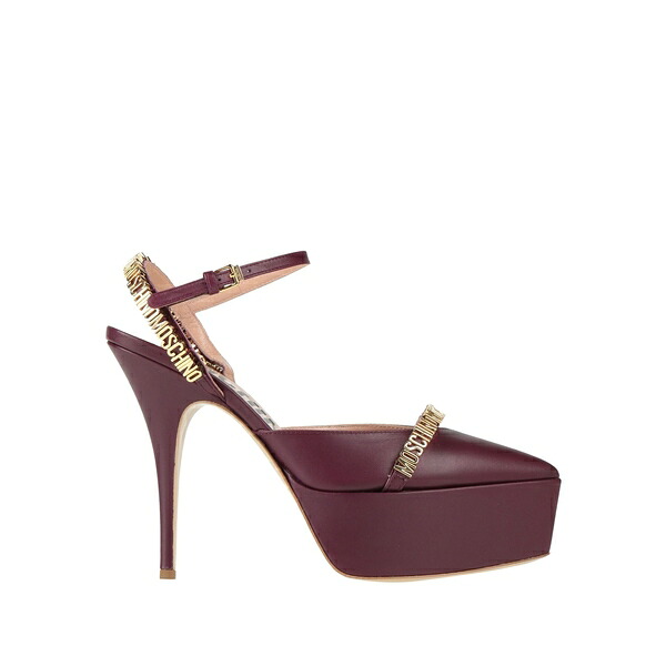 【貨物輸送無料】 モスキーノ レディース パンプス シューズ Pumps Purple