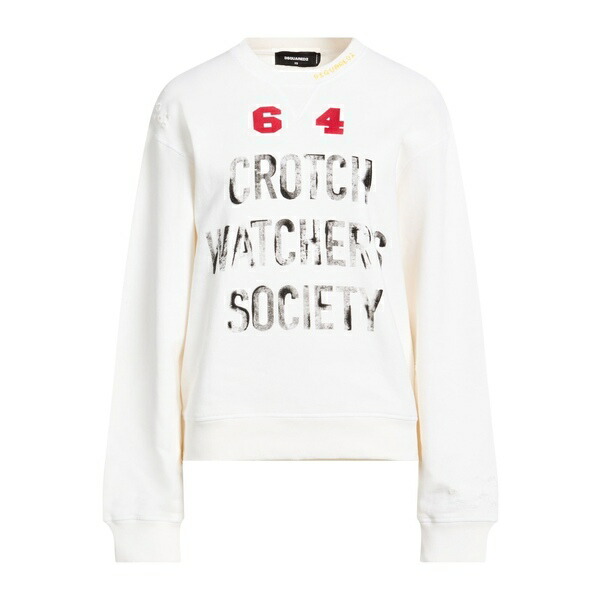 【貨物輸送無料】 ディースクエアード レディース パーカー・スウェットシャツ アウター Sweatshirts White
