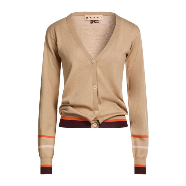 【貨物輸送無料】 マルニ レディース ジレー アウター Cardigans Beige