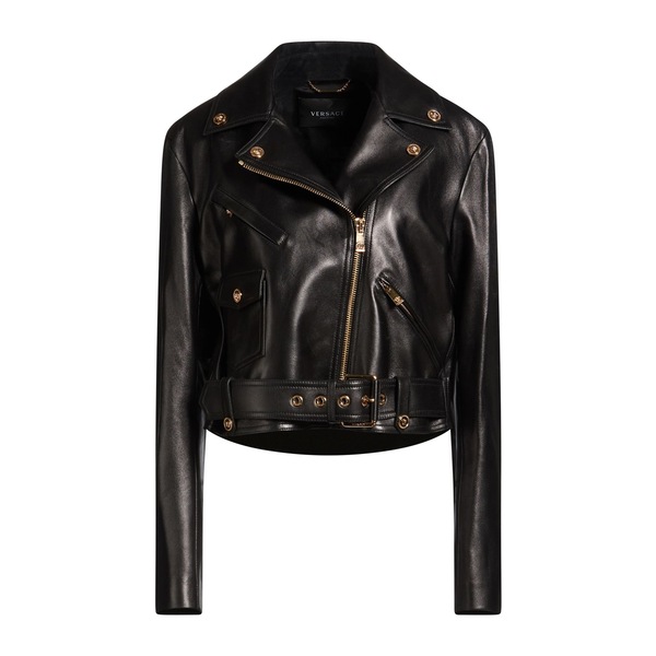 【貨物輸送無料】 ヴェルサーチ レディース 上衣＆上衣 アウター Jackets Black