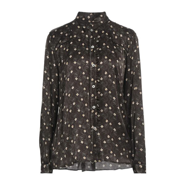 【送料無料】 ハイ レディース シャツ トップス Shirts Brown｜asty