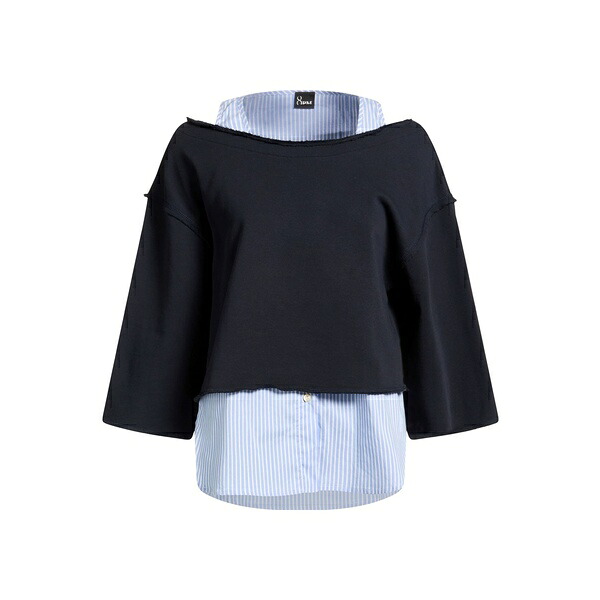 【貨物輸送無料】 エイト・ピーエム レディース パーカー・スウェットシャツ アウター Sweatshirts Blue