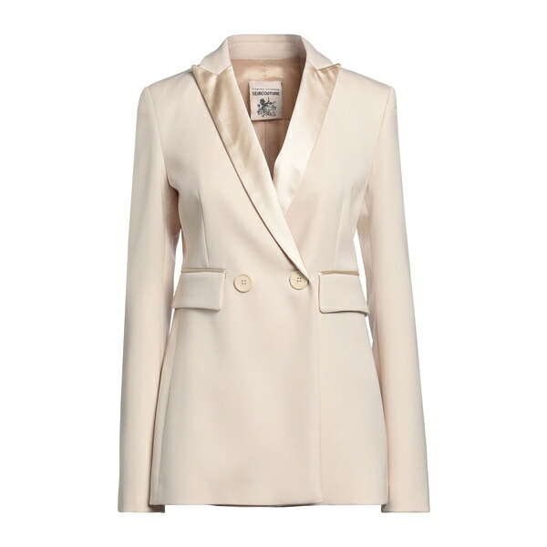 【送料無料】 セミクチュール レディース ジャケット＆ブルゾン アウター Blazers White｜asty