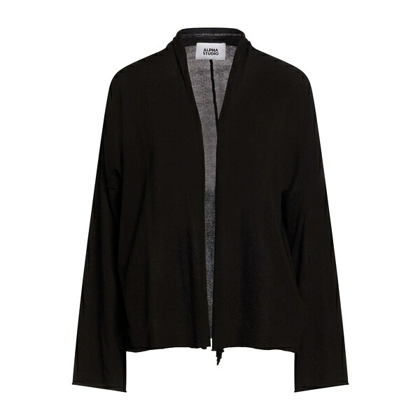 【貨物輸送無料】 アルファス テューディオ レディース ジレー アウター Cardigans Black