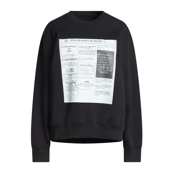 【送料無料】 マルタンマルジェラ レディース パーカー・スウェットシャツ アウター Sweatshirts Black|asty