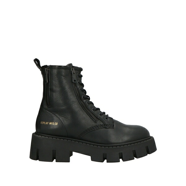 【貨物輸送無料】 リプレー レディース ブーツ シューズ Ankle boots Black