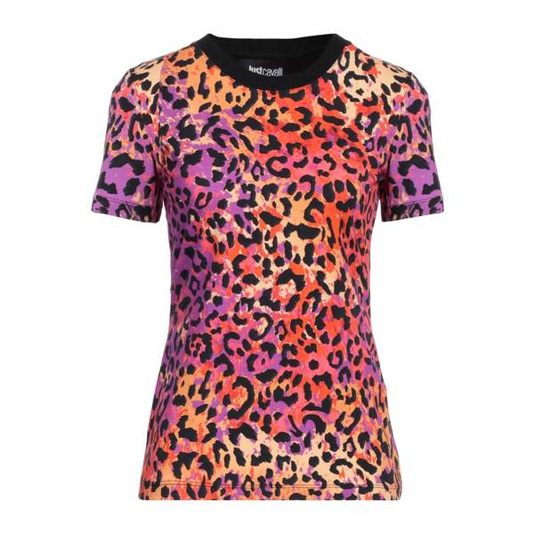 【送料無料】 ロベルトカヴァリ レディース Tシャツ トップス T-shirts Orange｜asty