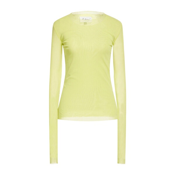 【送料無料】 キタジ レディース Tシャツ トップス Tops Green|asty
