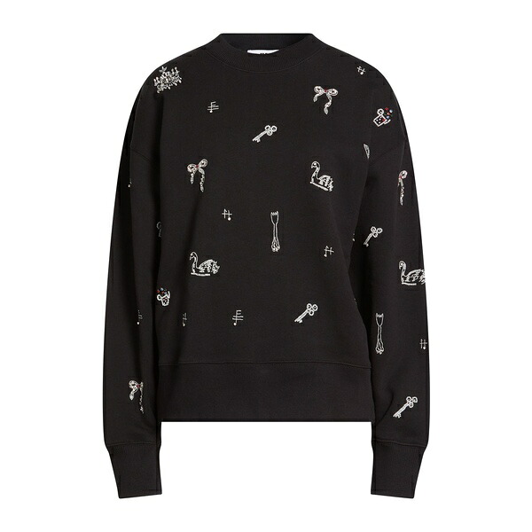 【貨物輸送無料】 エムエスジイエム レディース パーカー・スウェットシャツ アウター Sweatshirts Black