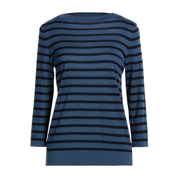 【貨物輸送無料】 アヴァントワ レディース 編み物\u0026プルオーバー アウター Sweaters Blue トップス-ニット・セーター