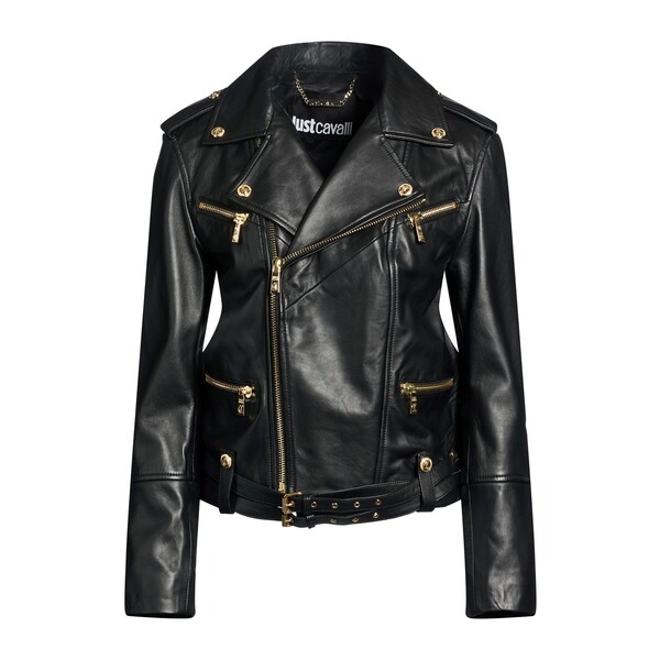 【送料無料】 ロベルトカヴァリ レディース ジャケット&ブルゾン アウター Jackets Black|asty