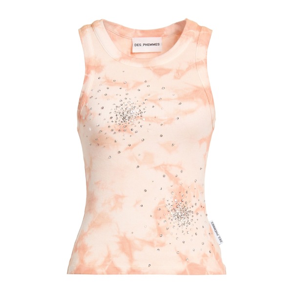 【送料無料】 デス フェム レディース Tシャツ トップス Tank tops Pink|asty