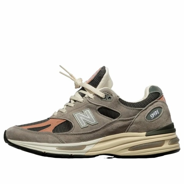 New Balance ニュー平衡にする メンズ スニーカー 【New Balance Made インチ UK 991v2 \u0027Grey Salmon\u0027 U991GC2】  大いさ US_M_4.5 メンズ靴-スニーカー-靴