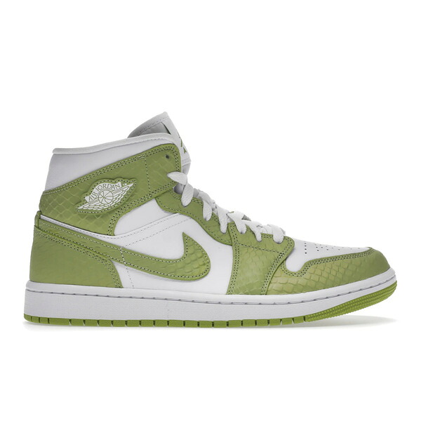 Jordan ジョーダン レディース スニーカー  【Jordan 1 Mid Green Python (Women)】  サイズ US_7(24.0cm) White/White/Vivid Green