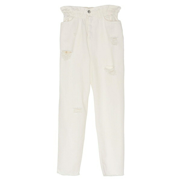 【送料無料】 アニエバイ レディース デニムパンツ ボトムス Jeans White