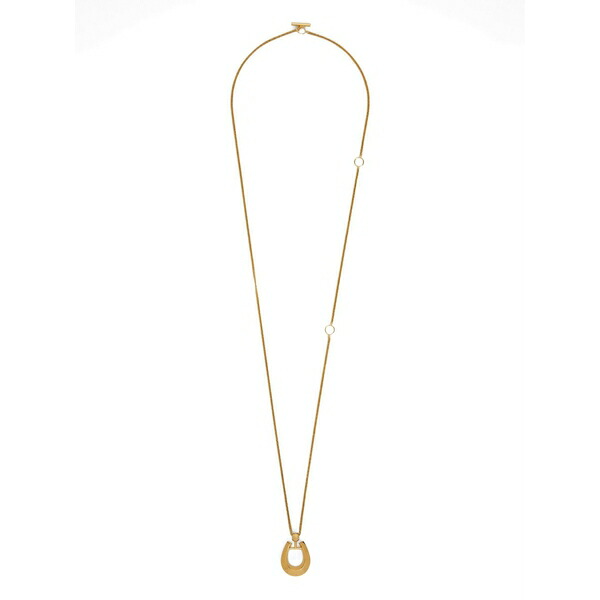 ジル・サンダー レディース ネックレス・チョーカー・ペンダントトップ アクセサリー Horseshoe-pendant necklace Gold｜asty