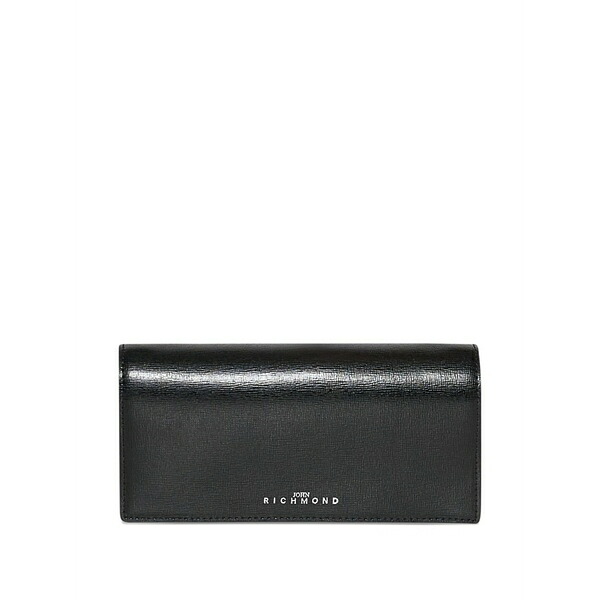 ジョン バージニアの州都 レディース 紙入れ 付属品 Flap wallet Black