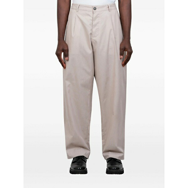 ユニバーサルワークス メンズ カジュアルパンツ ボトムス Duke pleated trousers Neutrals｜asty
