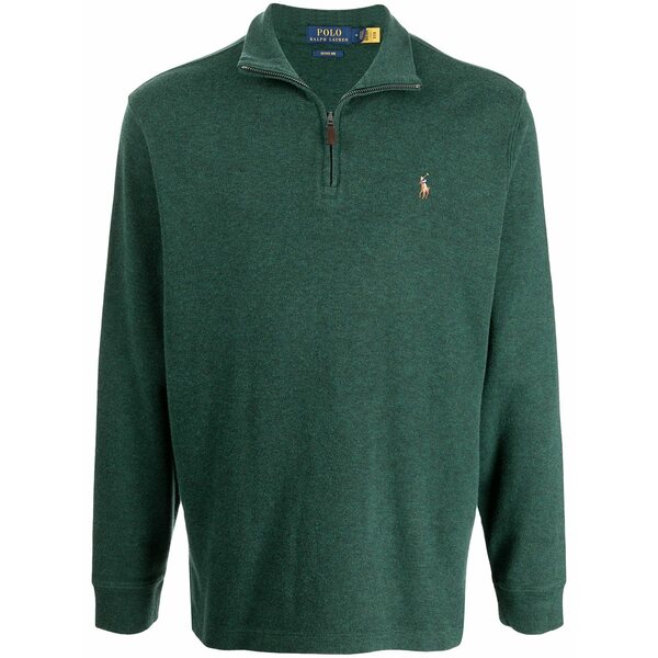 ラルフローレン メンズ ニット&セーター アウター Polo pony zip-up jumper Green｜asty