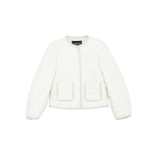 ファビアナ フィリッピ レディース 上衣＆上衣 アウター Quilted pocket jacket White