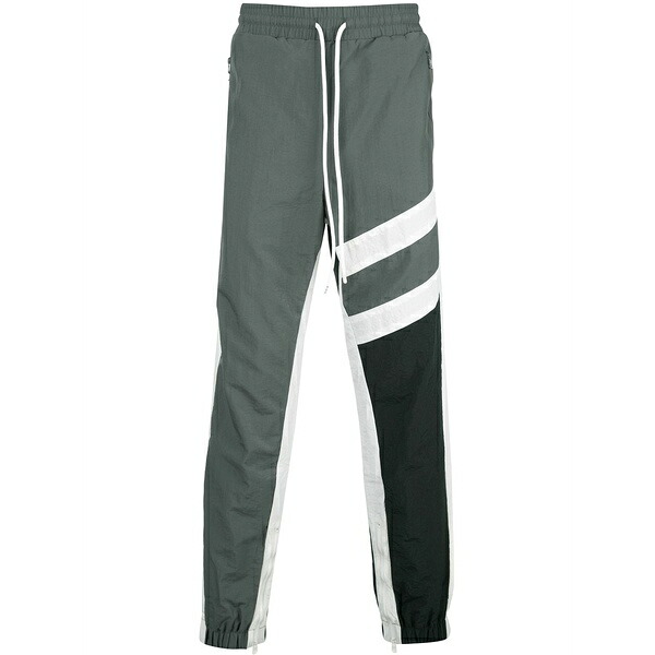 ゴッズマスターフルチルドレン メンズ 心地好いズボン下 ボトムス Striped track trousers Grey