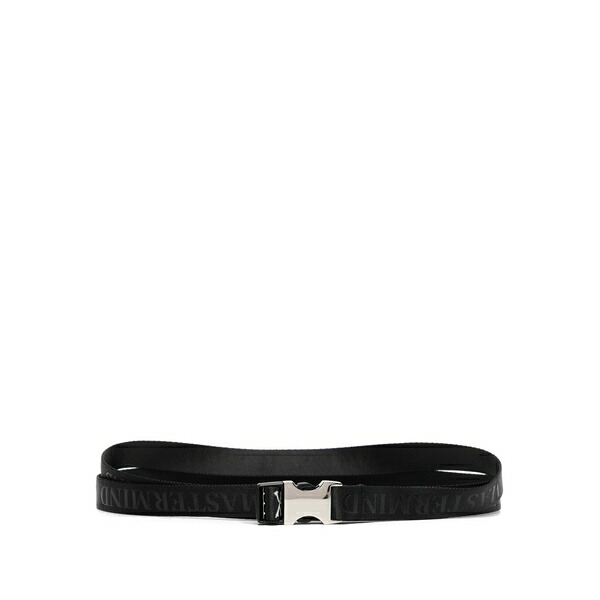 御師匠さん肝ったま 世界 メンズ 胴締め 佩び物 Logo-print belt Black
