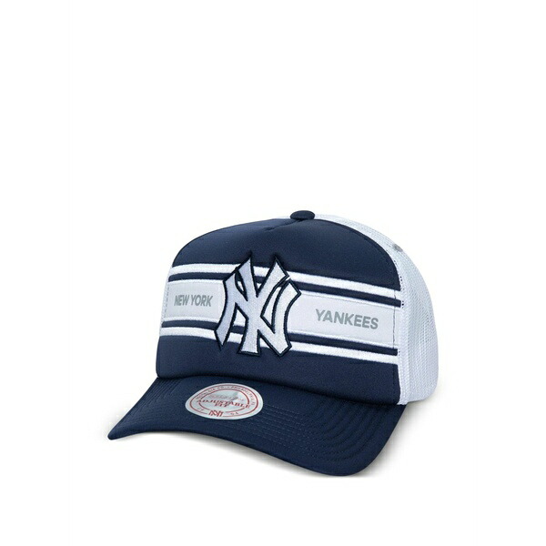 ミッチェル&ネス メンズ 帽子 アクセサリー New york yankees mlb sideline trucker baseball cap Blue｜asty